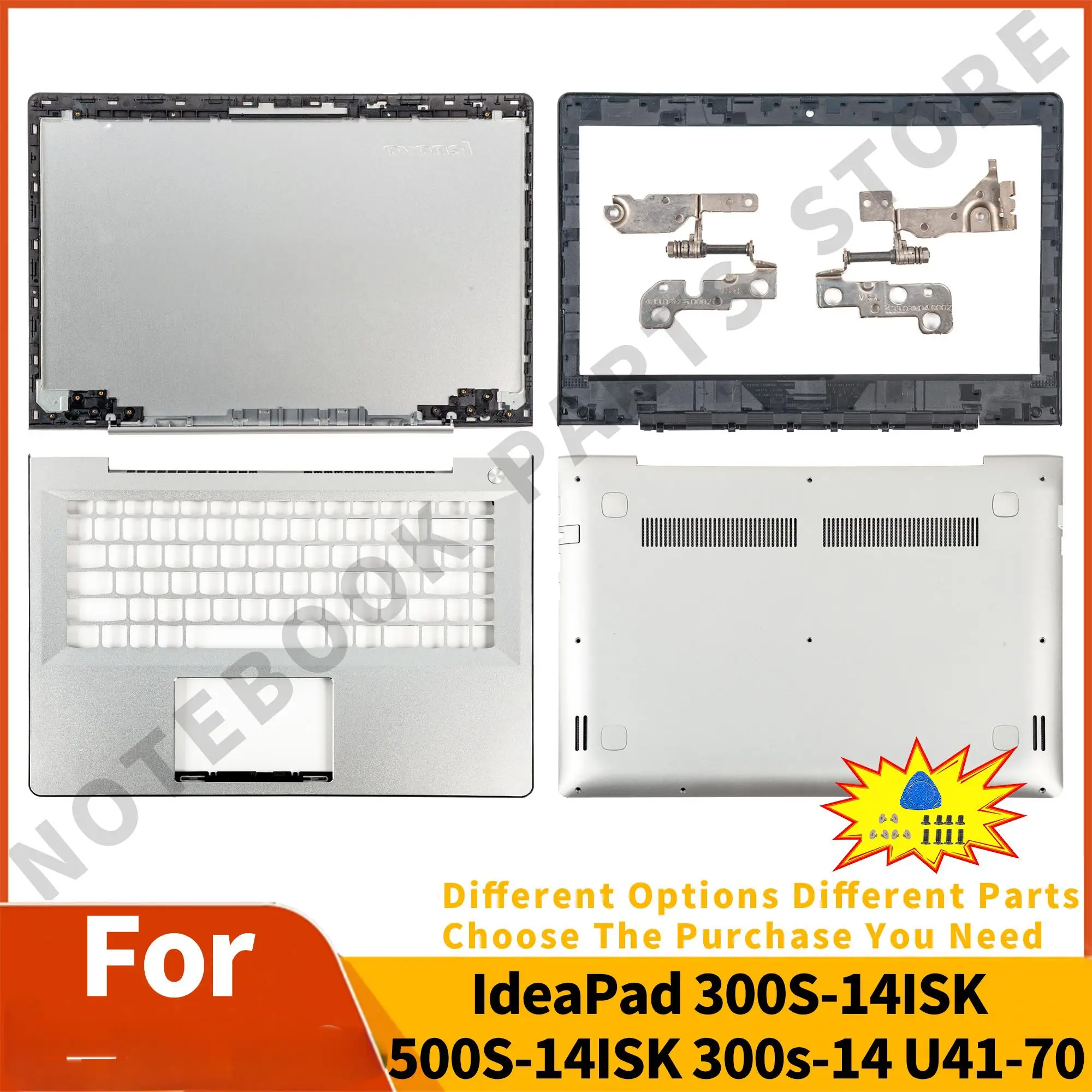 

Housing For Ideapad 300S-14ISK 500S-14ISK U41-70 S41-35/70/75 LCD Back Cover Bezel Palmrest Bottom Case Hinges Replac