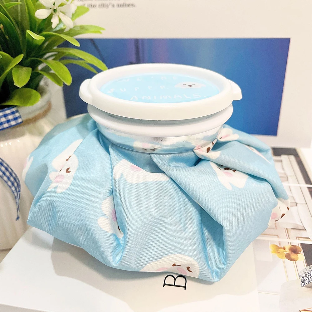 Pain Relief Ice Pack Household Folding Cloth Ice Pack Cartoon Thickening Leakproof Hot Water Bag Compress Physiotherapy Bag