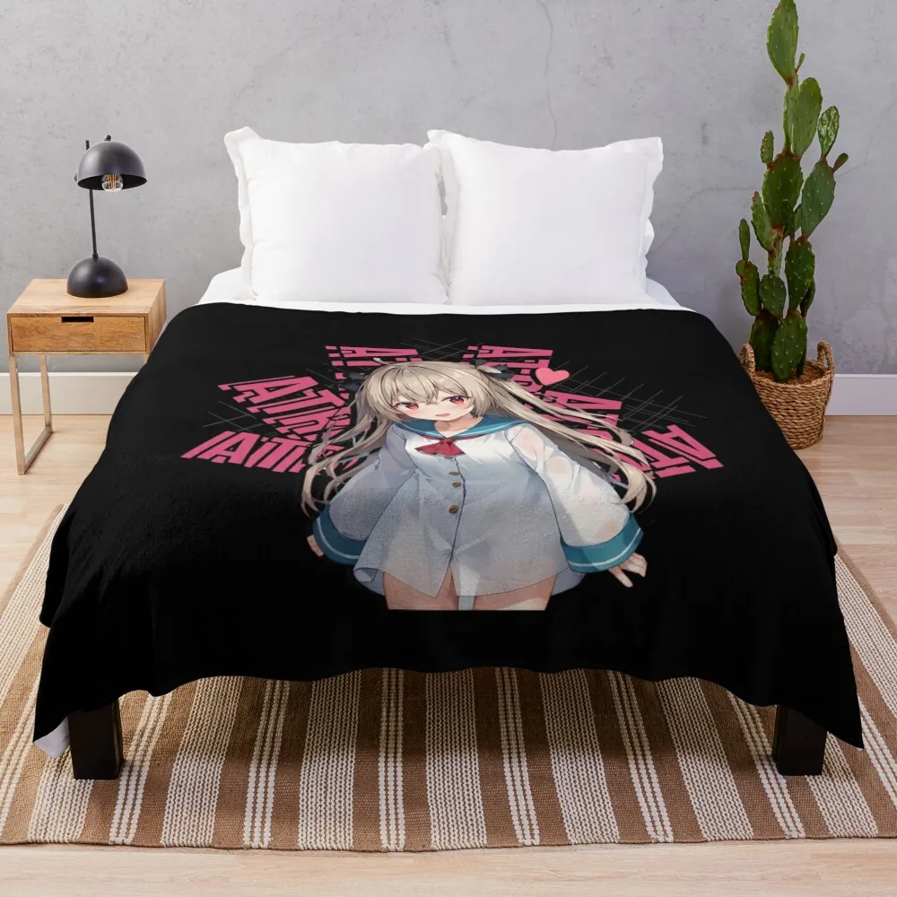 

anime arth , atri my dear moments , atri Throw Blanket Luxury Designer warm for winter Furry Blankets