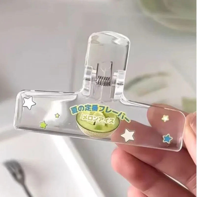 Clips de reliure transparents en acrylique, grands clips à queue longue pour cahiers d'étudiant, manuels, partitions de piano, documents, billets, clips de fixation