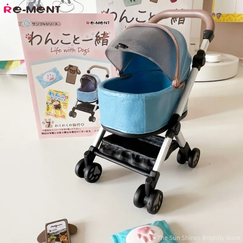 RE-MENT Life with Puppies Mini Pet Dog Daily Increment Scene Collection Action Figures Collectible Toys