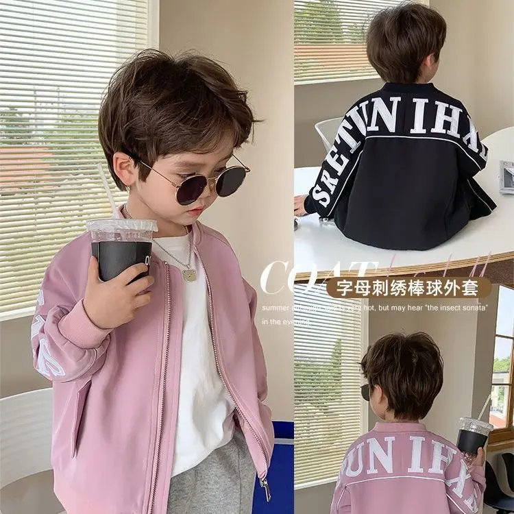 

Boys' Coat 2023 New Spring and Autumn Children's Coat Spring Handsome Two August Baby Coat