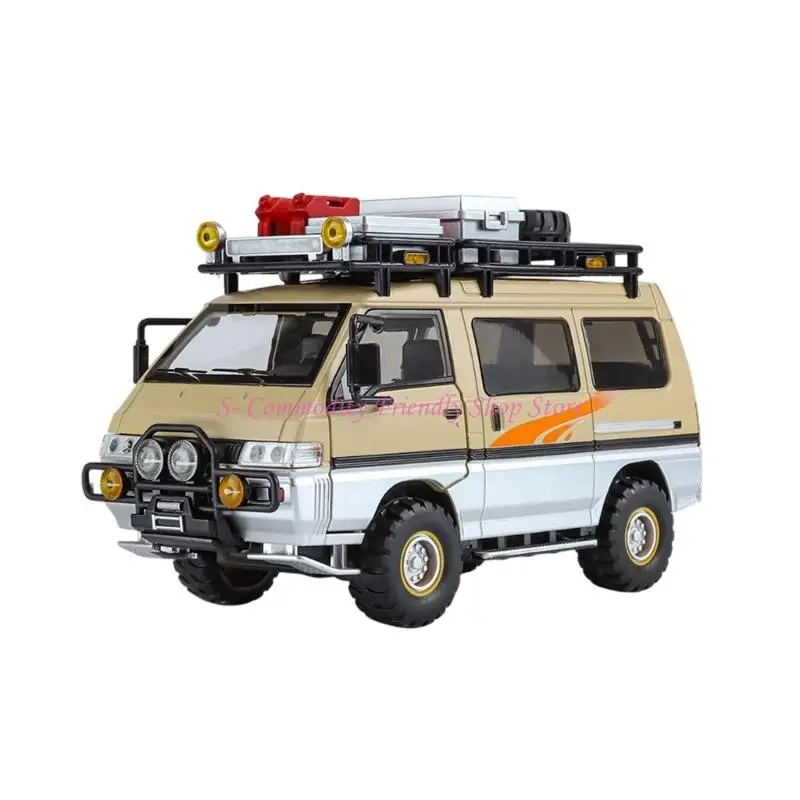 85AE Diecast Alloy Miniature MiniVan Model With Openable Door Shock Absorbers Buzzer Horn For Children Adult Collection
