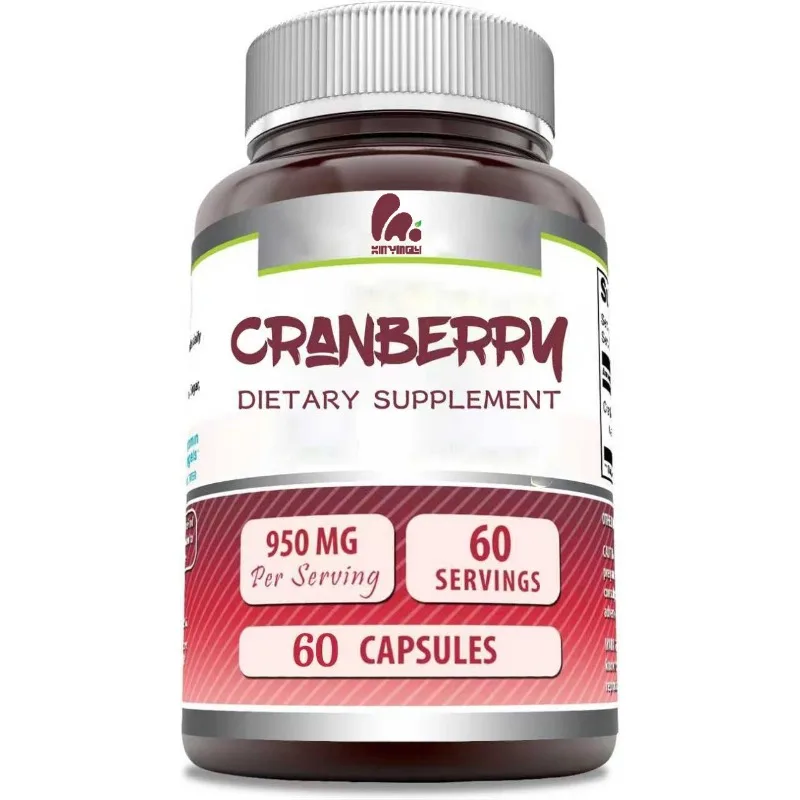 

Капсулы с натуральным экстрактом клюквы, 950 мг на порцию, 60 капсул