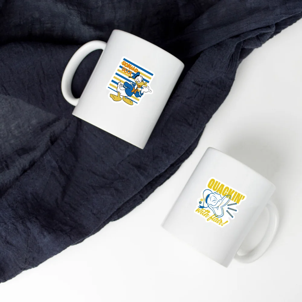 50 قطعة دونالد داك 2 ملصقات مضحك موضة الكمبيوتر المحمول الأمتعة DIY بها بنفسك دفتر مقاوم للماء القهوة الهاتف حقيبة ملصق الكتابة على الجدران هدية #4