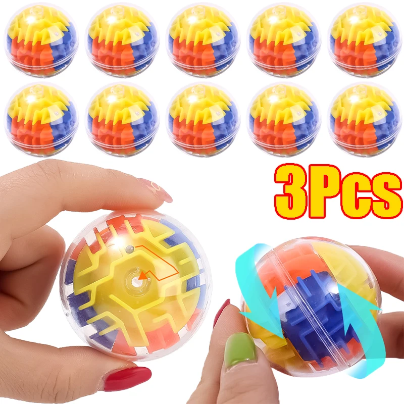 

Mini Fun Ball Maze Educational Toys Kids Stress Reliever Toys Funny Brain Balance Training Track Maze Toy Memory Ball Gift