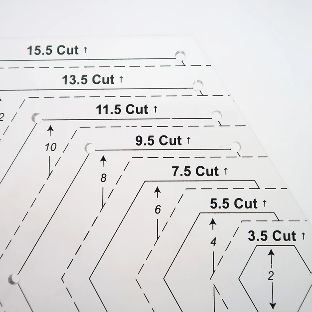 

Quilting Ruler Patchwork Sewing Tailor Clear Lines Measuring Cutting Clothes Crafting Acrylic Easy Projects Transparent Ruler