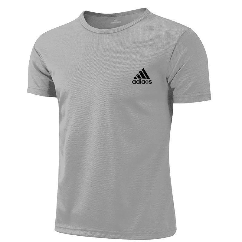 Men Women Quick Drying Short Sleeve T-shirt Summer Gym Running 0 neck T-shirt Training gym sports Trainer Running T-shirt