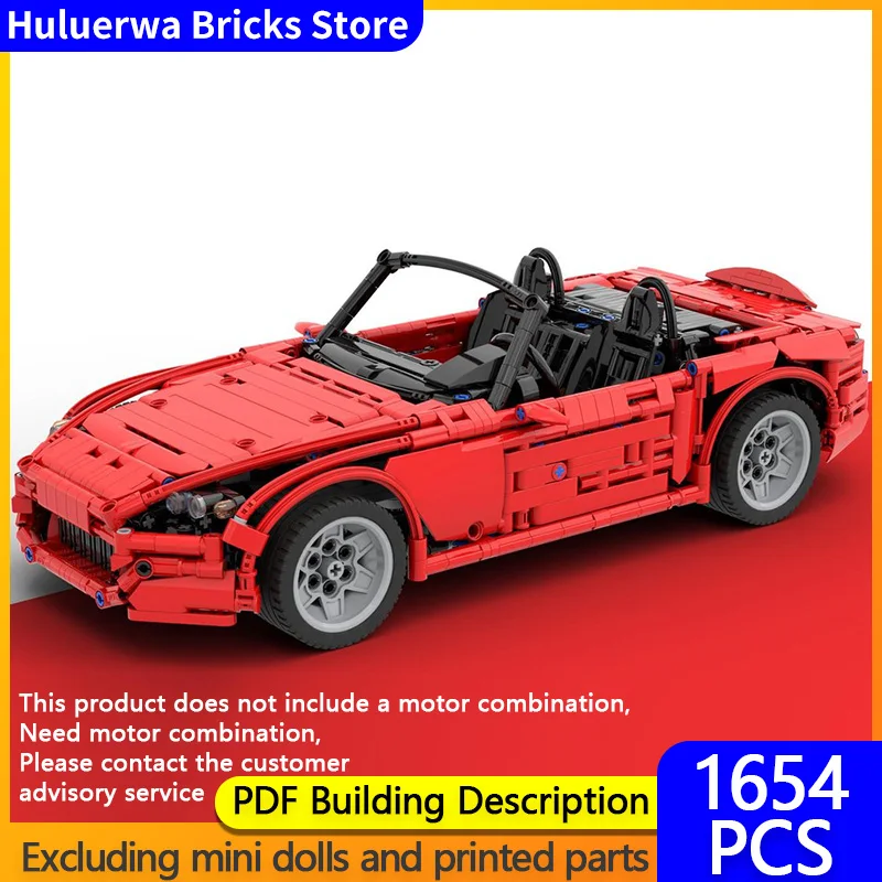 

Speed Racing Car Model MOC Building Bricks S2000 Top Tier Sports Car Modular Technology Gifts Holiday Assemble Children Toy Suit