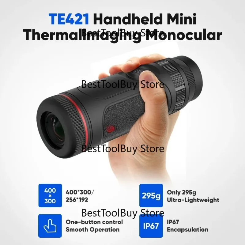 

400x300 Thermal Imager Monocular with 1300m Detection Range, 5H Battery & IP67 for Hunting/Night Wildlife Observation