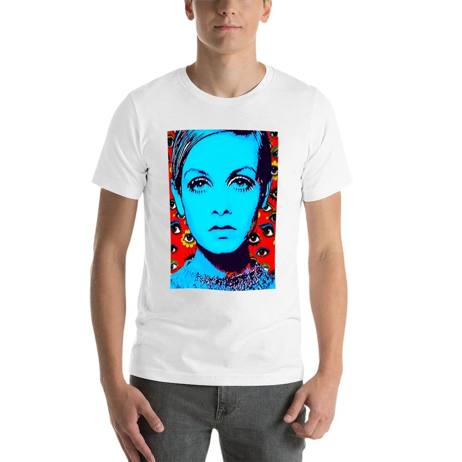 تي شيرت Twiggy تي شيرت رجالي جرافيك تي شيرت قطن 100% تي شيرت رجالي قطن تي شيرت #3