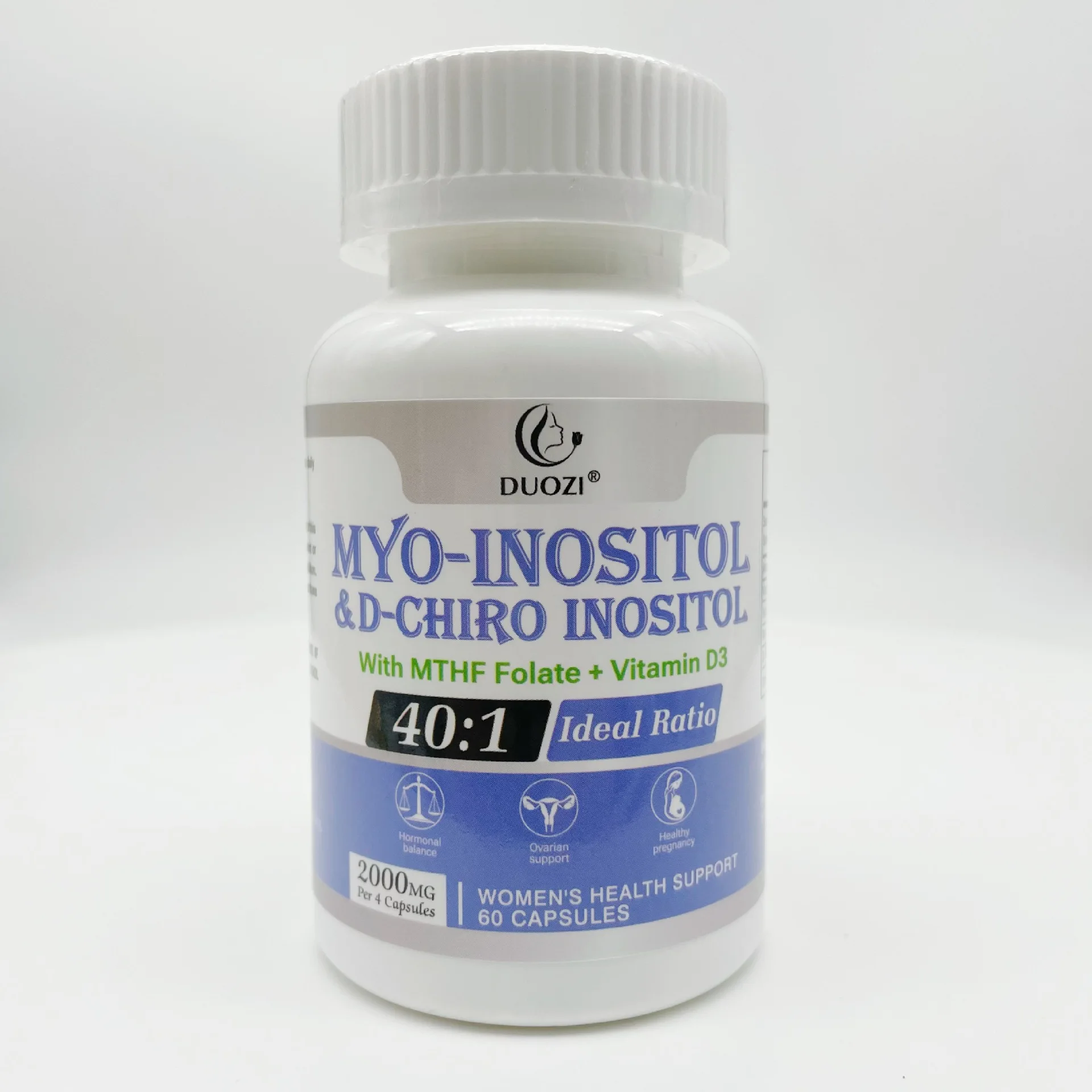 

Myo Inositol and D-Chiro Inositol Capsules Containing Active Folic Acid and Vitamin D3 Promote Women's Health