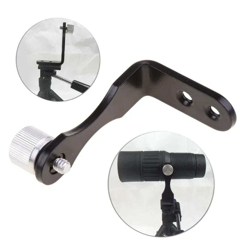 Metal Binocular Mount Holder Dedicated L Adapter with Tripod Connector Drop ship