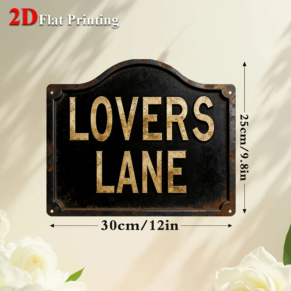 1pc, 2D Flat, Signs Metal Sheet Painting 