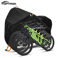 Toptrek-funda para bicicleta Oxford 210D, almacenamiento al aire libre, impermeable y Anti-UV, con membrana impermeable para 1-3 bicicletas, lluvia y nieve