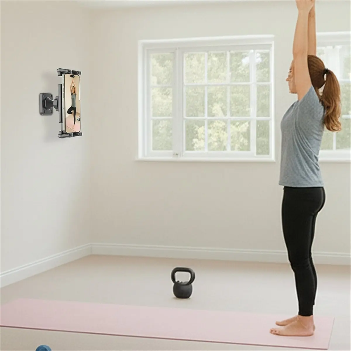 Latest ABBQ-360 ° Flexible Long Lazy Arm Stand Holder Tablet for 4 to 15inch for Wall Mounted Universal Bracket Home