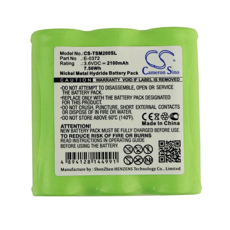 

3.6V 2100mAh Battery E-0372 for TELETRONIC TSM 2002 TSM2002 P-0372 +TOOL