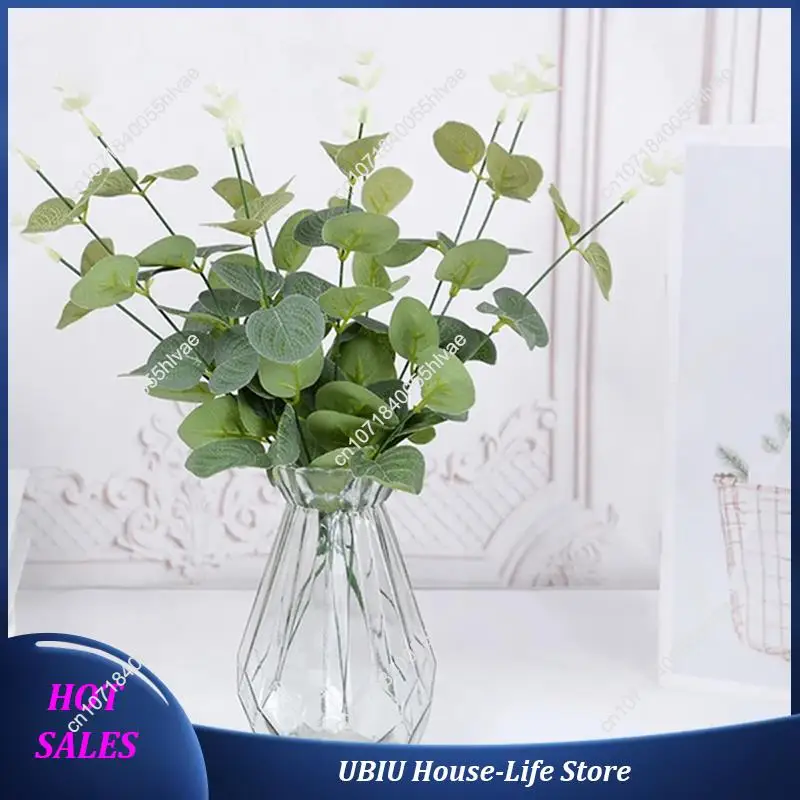 

40PCS Fake Plants Silk Eucalyptus Leaf Diy Decorations For Home Garden Wedding Scrapbooking Artificial Flower-Best Selling