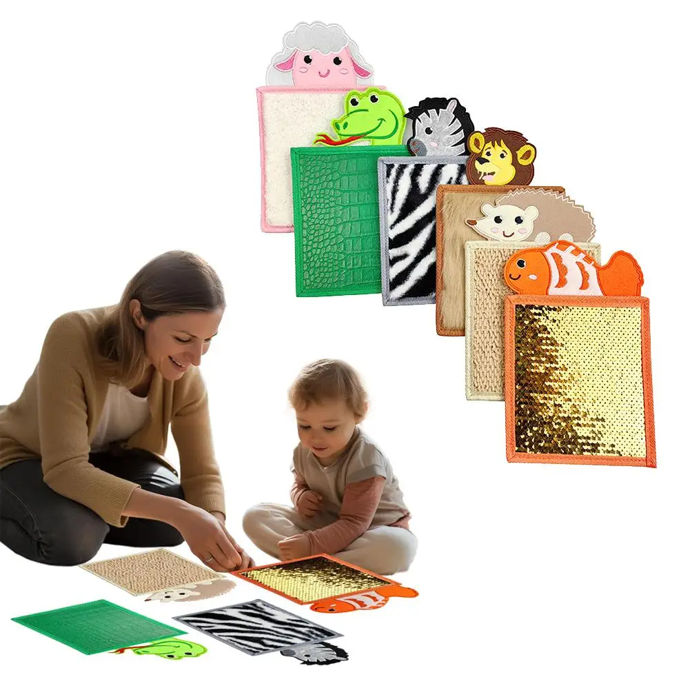 Children's Sensory Mat Animal Shape Texture Stimulation Intelligence Safe Tactile Soft Development Sensory Development Toys M5T0