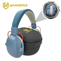 Auriculares con cancelación de ruido para niños, orejeras con reducción de ruido de 27db, protección auditiva, orejeras a prueba de sonido para niños de escuela con estuche