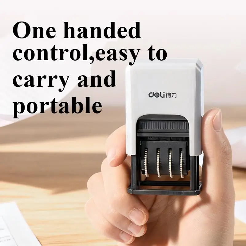 ديلي 79951 نظام ترقيم ختم تاريخ الحبر الأسود مكون من 8 أرقام للتحكم في المستندات والأرشيف