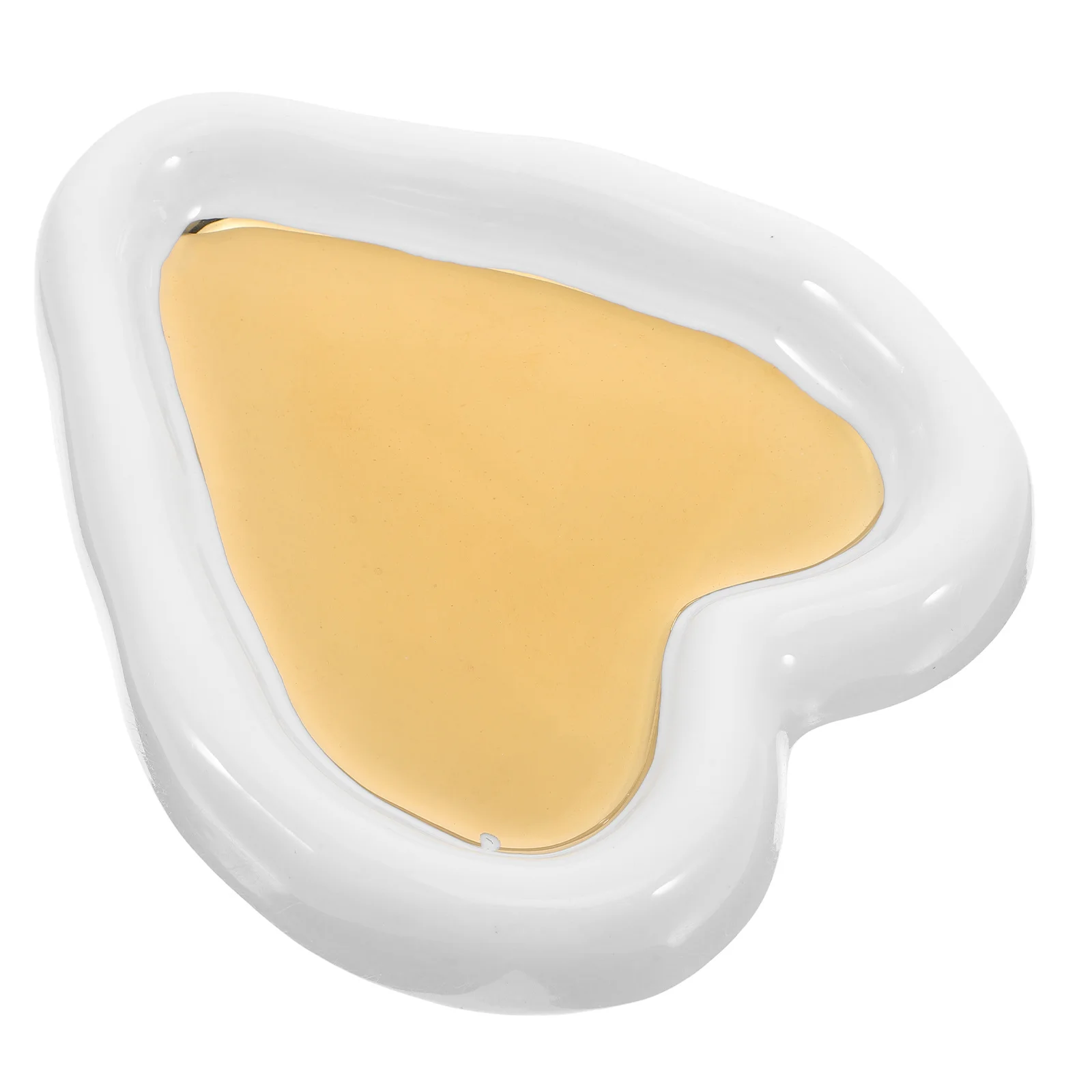 

Jewelry Tray Heart Shaped Glossy Resin Storage Ring Display Tray Vanity Organizer Trinket Plate Dish Jewelry Organizer