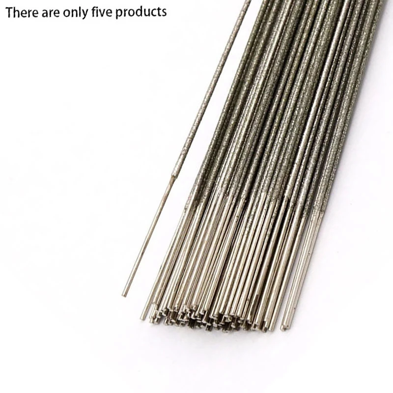 

ABNM 5Pcs 400Mm Diamond Wire Saw Blade, Saw Rods For Cutting Jade Metal Resin Jewelry Hand Tools