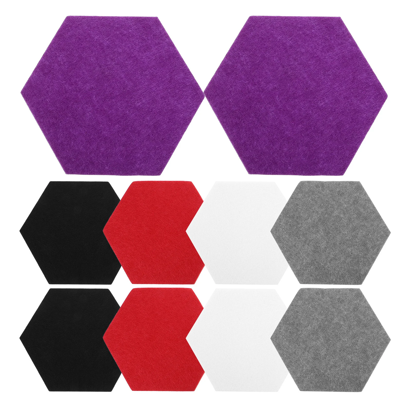 

10Pcs Hexagon Felt Boards Adhesive Wall Tiles Decorative Memo Pin Board for Bedrooms Office Home Felt Hexagon Tiles