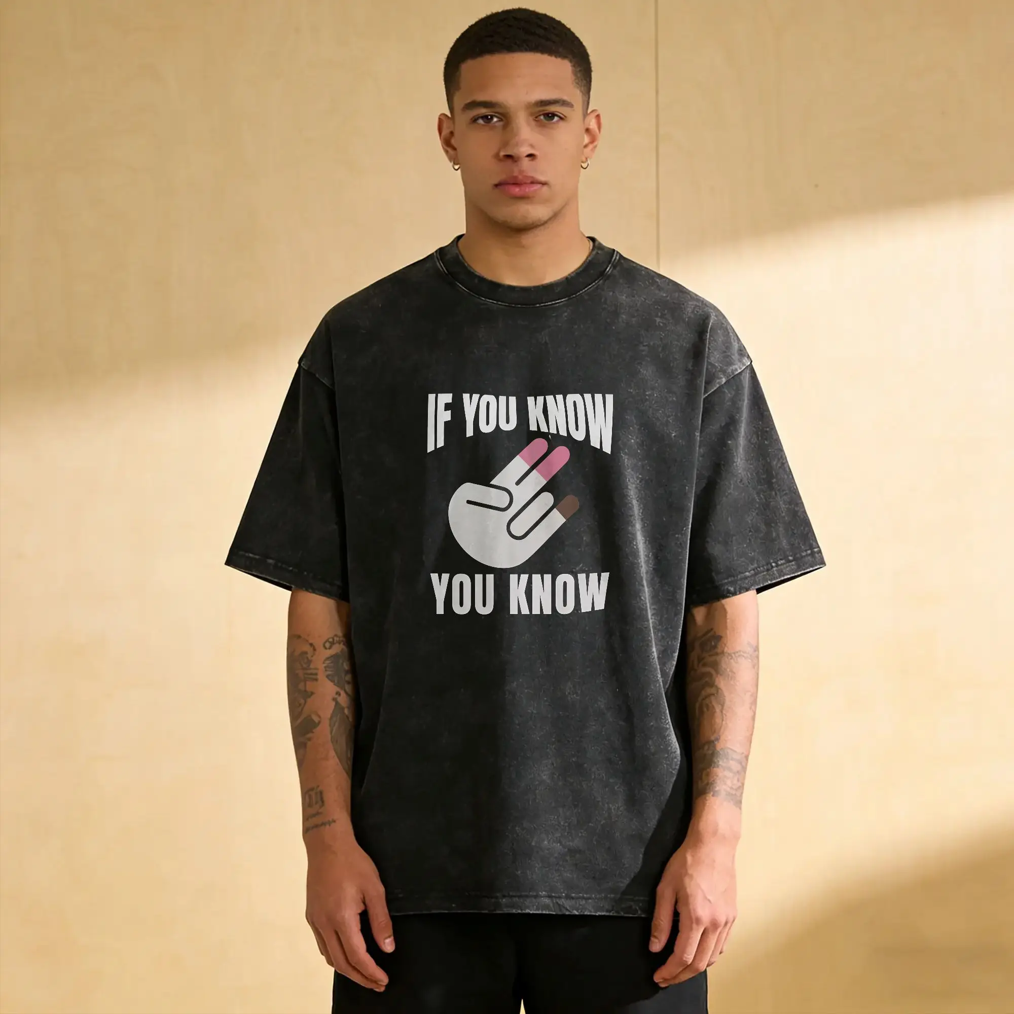 T-shirt « If You Know You Know » humoristique et sarcastique pour adultes, style Y2K rétro, manches courtes, vêtements simples pour l'été