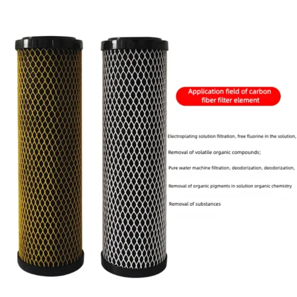 Waternoble 10 Inch X 2.5 Inch High Efficiency Carbon Fiber Filter Cartridge For Superior Water Purification & Easy Installation