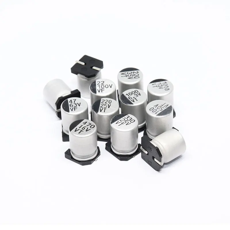 10PCS SMD Aluminum Electrolytic Capacitor 6.3V 10V 16V 25V 35V 50V 1UF 2.2UF 4.7UF 10UF 22UF 47UF 100UF 220UF 330UF 470UF 1000UF