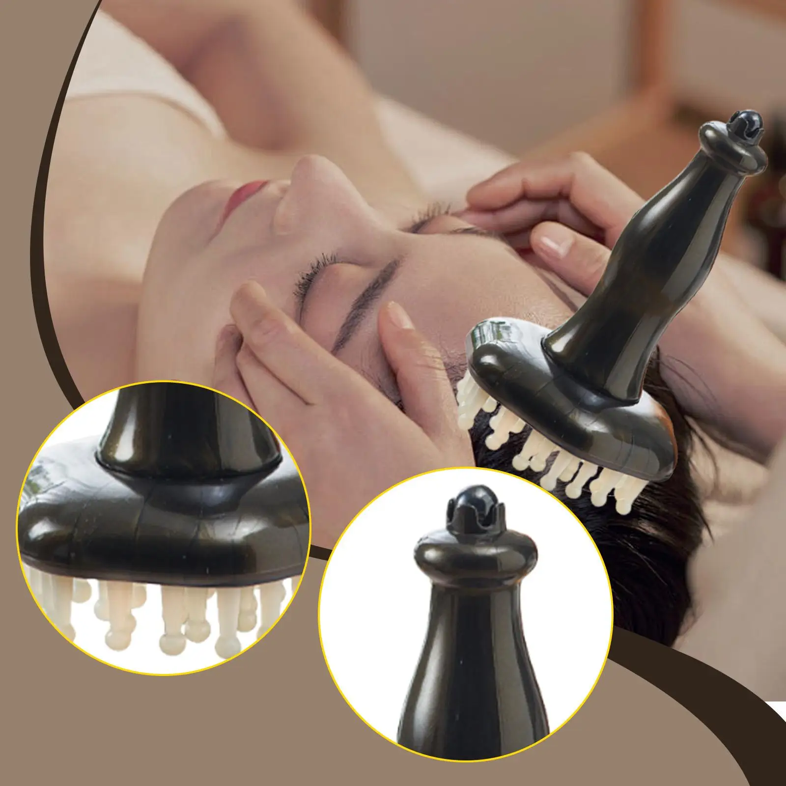 

Massage Comb Long Handled Gua Sha Scraping Brush Body Massage Tool for Full Body