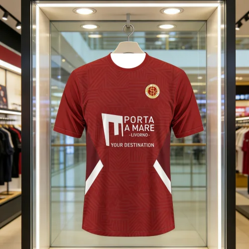 AS Livorno 2023-24 Home 3D Printed Adult Kids Athleisure T-Shirt Family Summer Quick-dry Soft Lightweight Soccer Jersey Tees