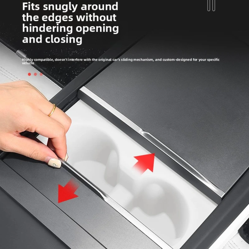 Silicone Cup Holder Mat For Model 3 Highland Model Y 2024-2026 Anti-slip Water Cup Pad Interior Modification Accessories - view 5