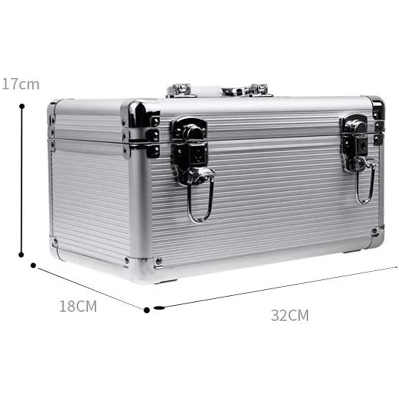 Aluminum And Eva Hard Drive Protective Case 8X3.5 Inch And 6X2.5 Inch Slots For Hard Drive Classification And Storage