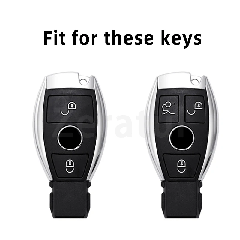 2/3 Button Soft TPU Car Key Case Cover Shell Fob Holder for Mercedes Benz CLS CLK CLA SLK C S E Class W203 W204 W212 C180 GLK300