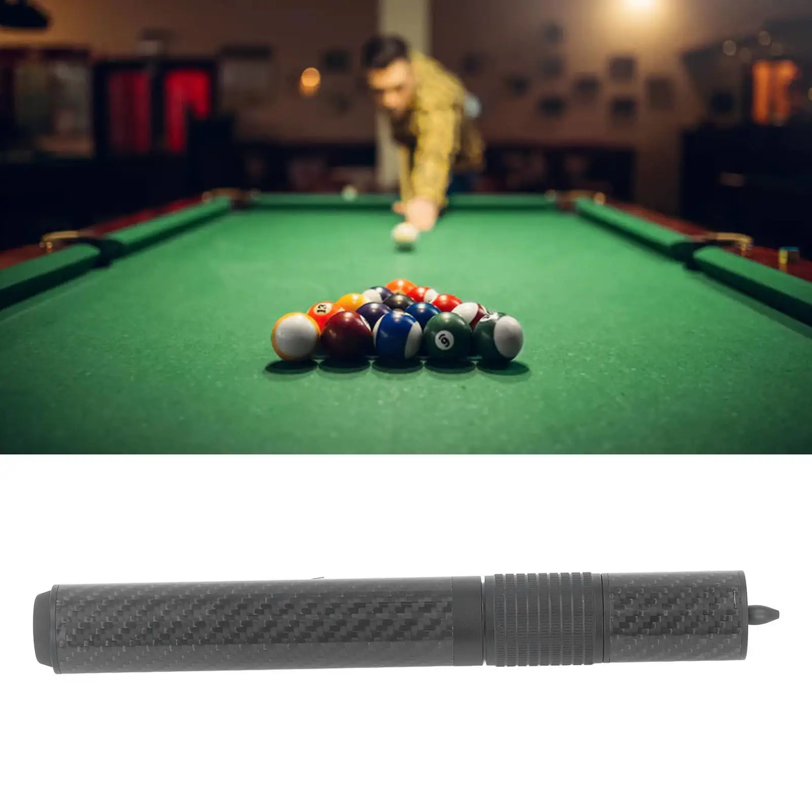 Telescopic Billiard Extension: Adjustable Weight & Length, Quick Disassembly for court Use