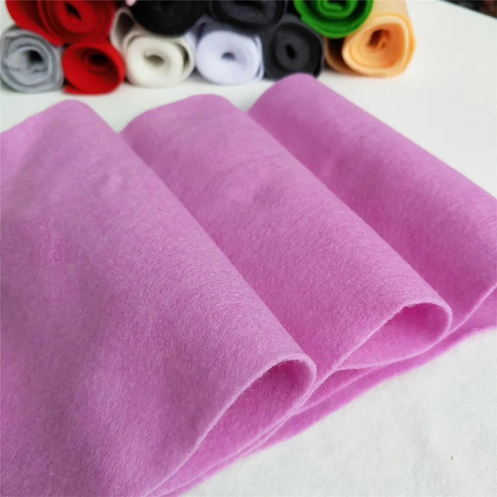 20x90cm veelkleurige zachte vilten stof niet-geweven vilten stof vel patchwork diy naaien pop ambachtelijke accessoires materiaal 1,4 mm dik