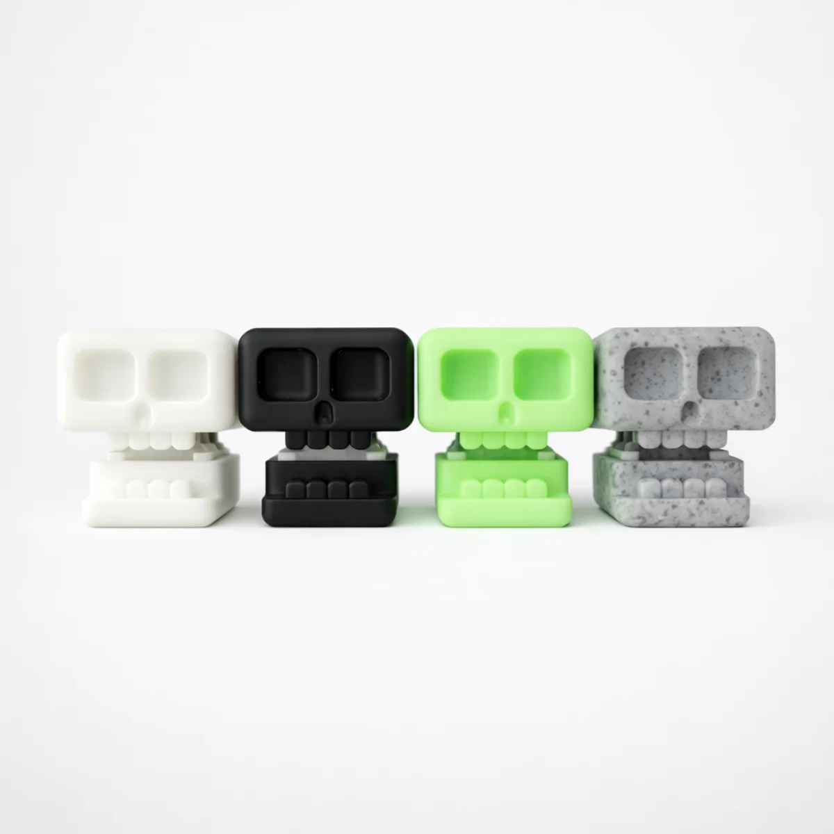 

Игрушка-антистресс Skull Clicker, миниатюрный карманный кликер для снятия стресса и тревоги, плавное нажатие, прочный материал