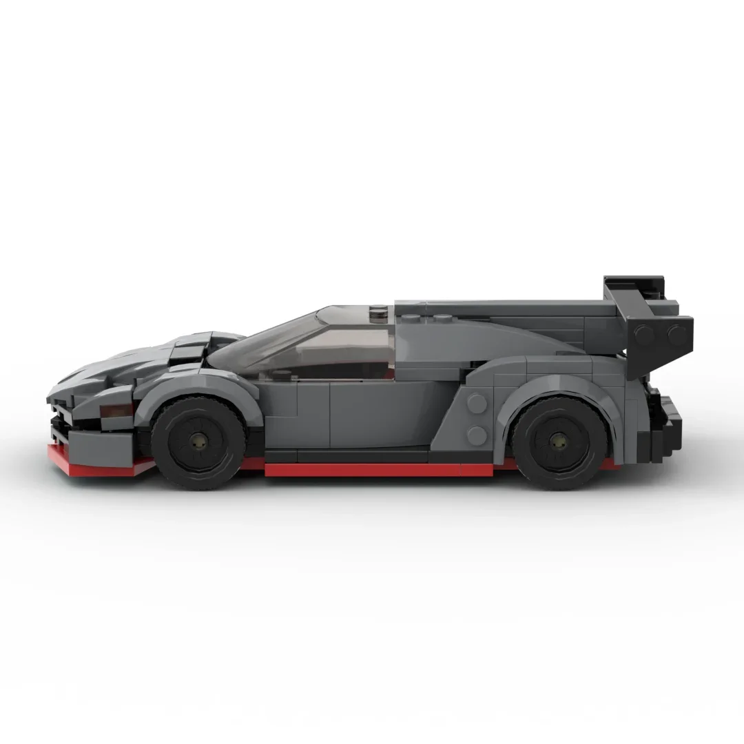 Speed Series InhawBrick Moc Technical Sport Racing Poison Black Car Building Block Adults Brick Sets Model Toys for Boy