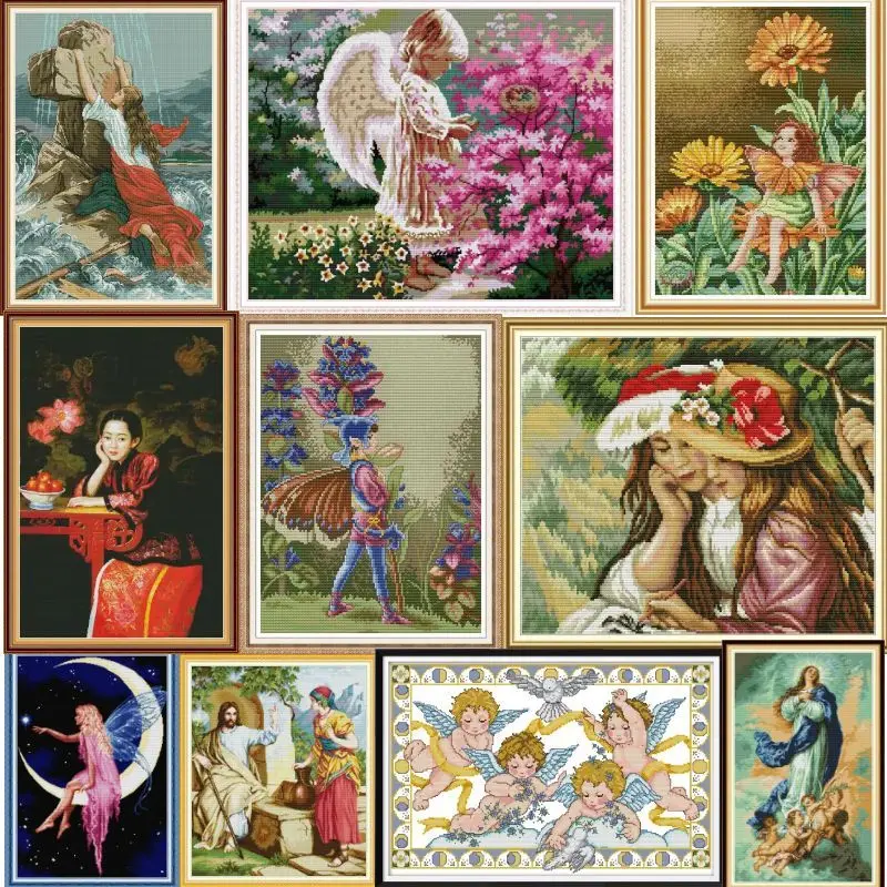 

Портрет RA04-Soulgift Набор для вышивки крестом с предварительной печатью Easy Pattern Набор для вышивания ткани с штампованной формой Аиды — простота Follow — рекомендуется