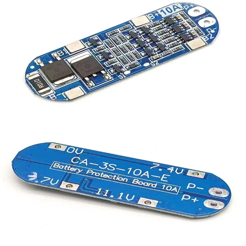 New 3S 10A 11.1V 12V 12.6V Lithium Battery Charger Protection Board Module for 18650 Li-ion Lipo Battery Cells BMS 3.7V