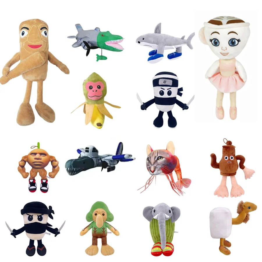 Tung tung tung sahur Tralalelo Tralala Plush toy Italian Brainrot plushies Doll Stuffed Soft Pillow Toys for Girls boys Birthday