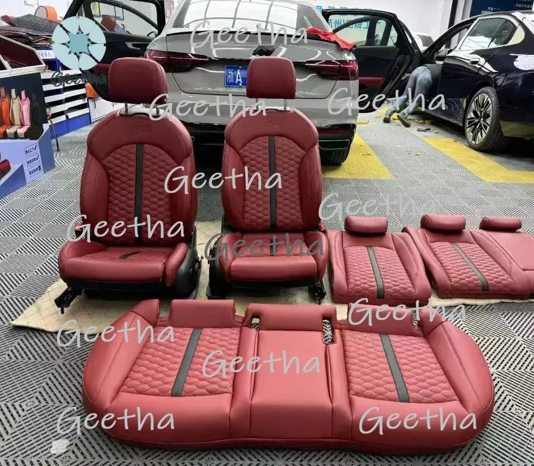 

Custom High Quality Nappa Leather Car Seat Covers Luxury Five-Seater with Breathable Feature for Audi A3 A4 A5 A6 A7 Q3 Q5 Q7 Q8