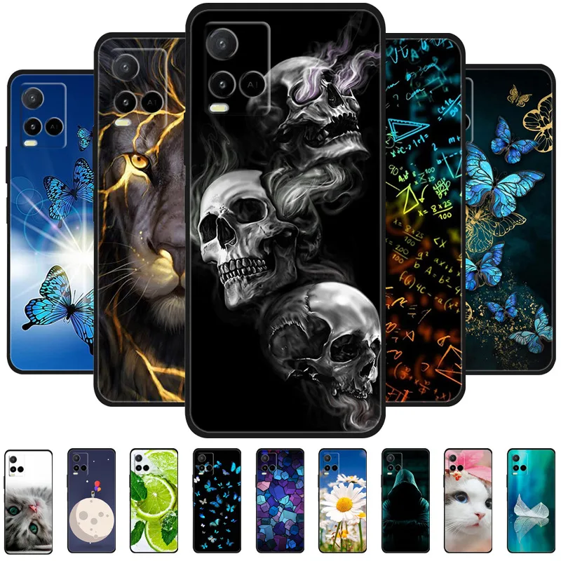 For Vivo Y33 Y33S Y21 Y21S Case Shockproof Silicone Soft TPU Matte Phone Back Cover For Vivo Y 33 Y33 S Y 21 S 21S Fundas Bumper