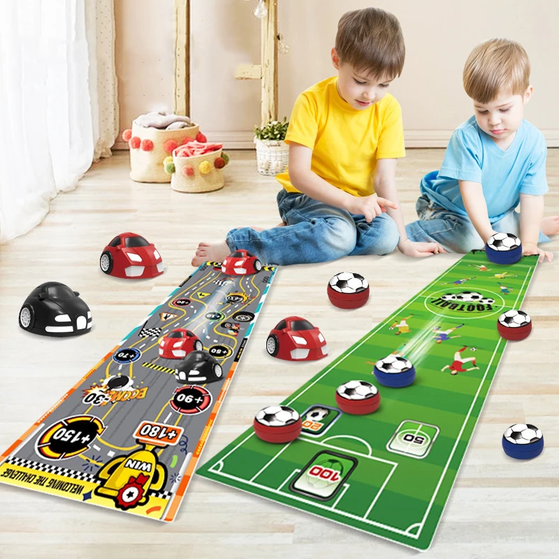 Creative Desktop Game Toys Parent-child Interaction Two-Player Match Bowling Soccer Ice Curling Car Racing Series Game Toys