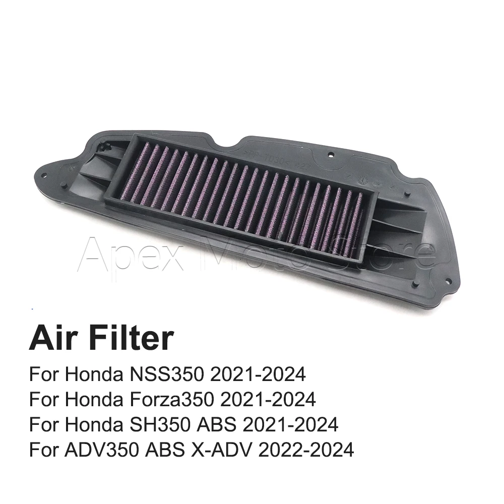 

Motorcycle High Flow Air Filter Engine Intake Cleaner For Honda ADV350 NSS350 Forza350 SH350 Forza ADV 350 2021 2022 2023 2024