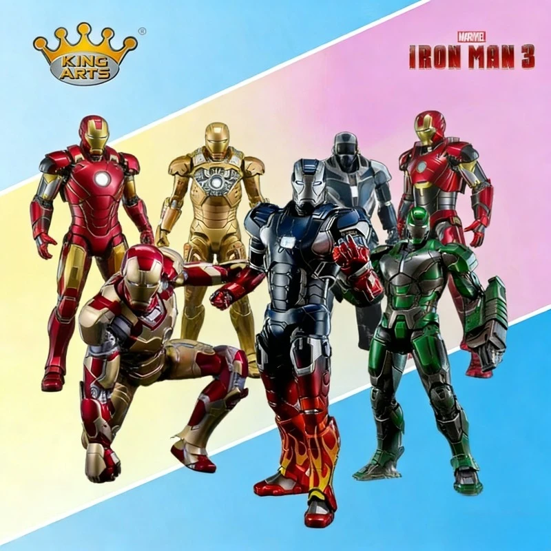 

Коллекционная фигурка Железного человека Марк 4 от King Arts в масштабе 1/9 - Подвижная артикулированная модель из сплава, игрушка для мальчиков, подарок