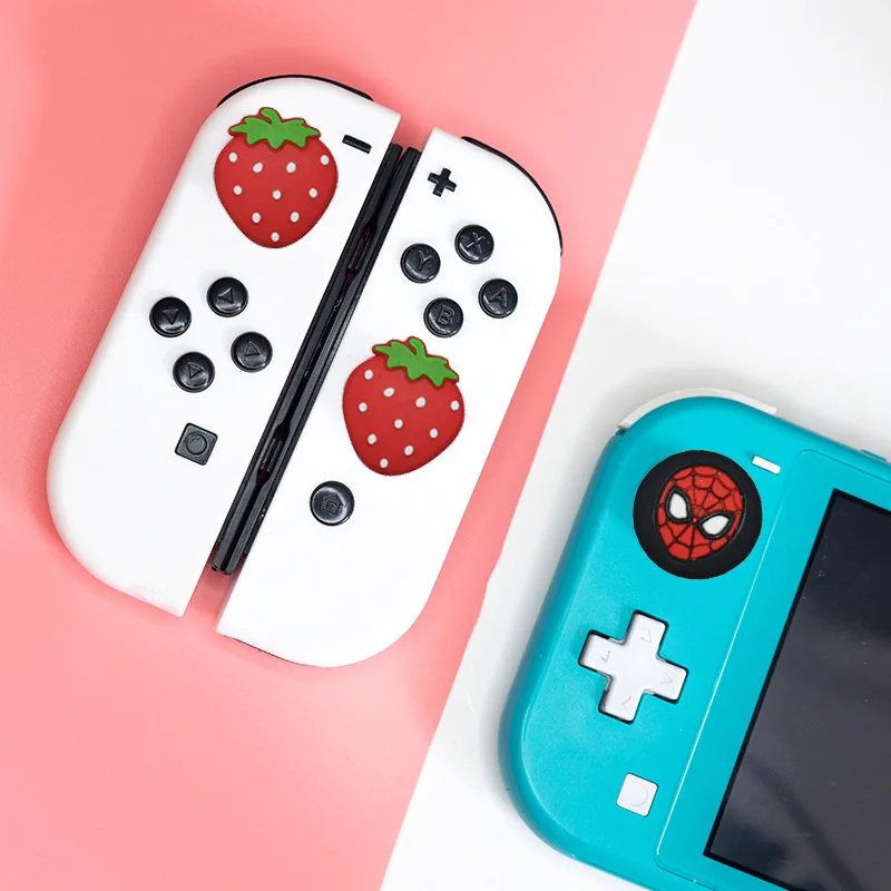 2 sztuki silikonowych nakładek na palce z gumy silikonowej, odpowiednie dla kontrolera Nintendo Switch Lite OLED Joy Con, wzmocnienie nakładki joysticka