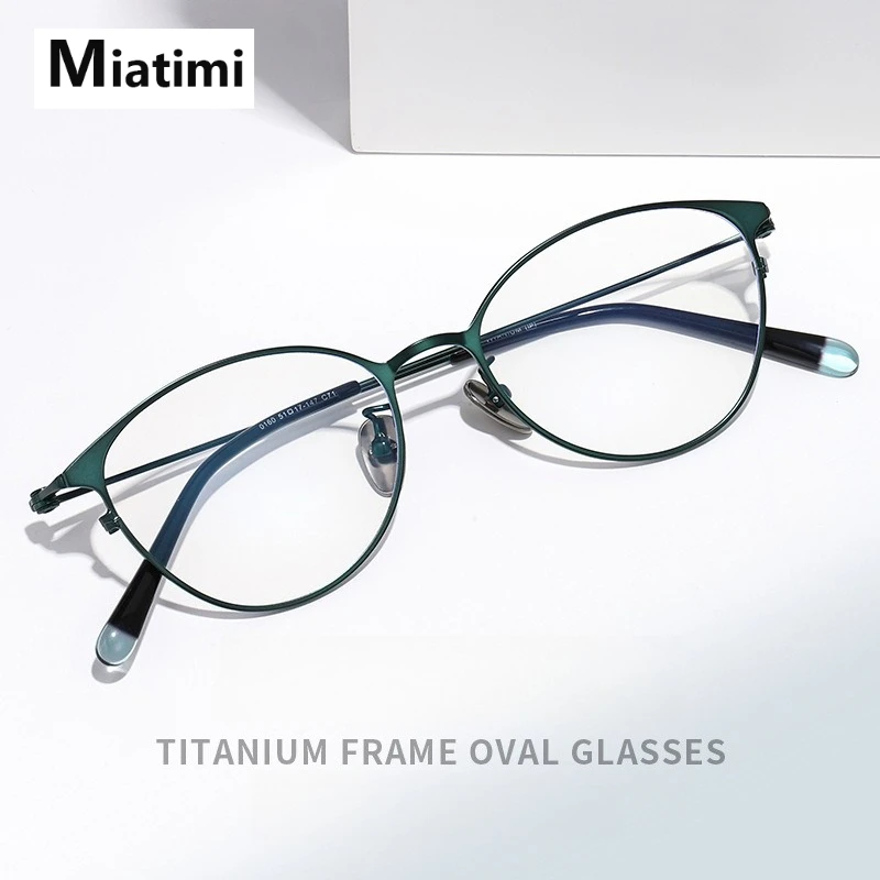 

Модные удобные круглые оправы для очков, винтажные роскошные титановые очки, оптическая оправа для очков по рецепту, женская оправа